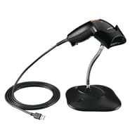 Zebra LS1203 SR Scanner USB Kit / Black / SR Laser / Corded Multi-Interface / USB Cable (incl Stand)