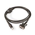 Honeywell RS232 Cable / Black / DB9 / 2.9m (9.5') 5V / External IO / Straight