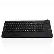 Ceratech AccuMed Compact - Nanoarmour Sealed Compact Layout Keyboard with Mousepad - Black