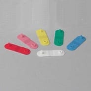 Zebra Media Colour Clips / Blue / for use with Z-Band Quickclip Wristbands [Bag of 275 clips]